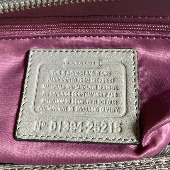 COACH SV/Light Grey Signature Jacquard & Leather MADISON MADELINE Satchel 25215 - Picture 4 of 6